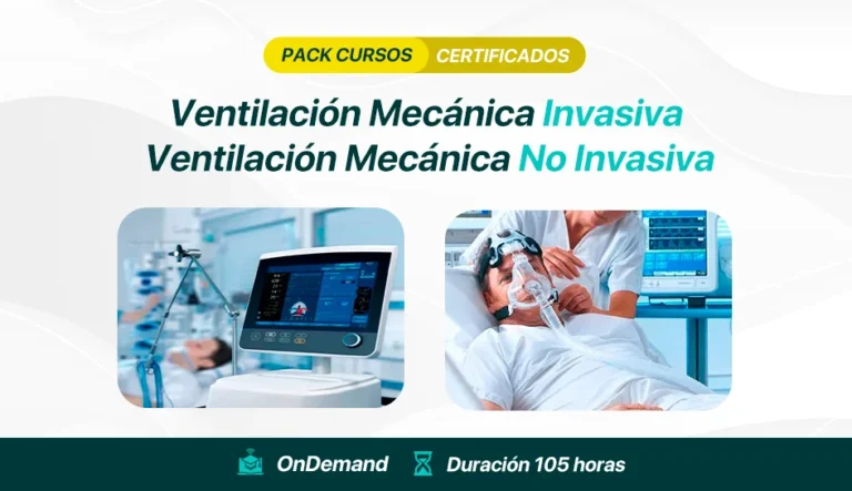 Cursos certificados de  Ventilación Mecánica: Invasiva y no invasiva