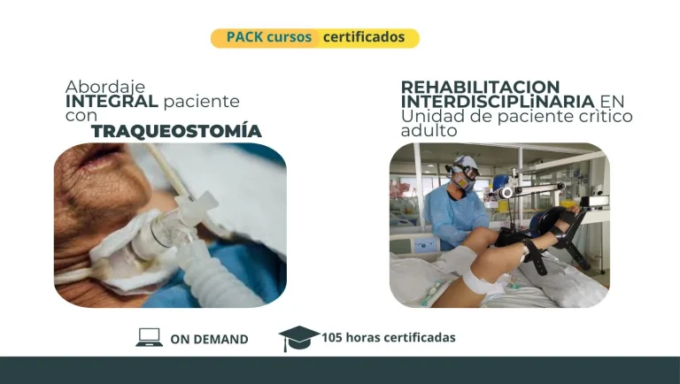 Cursos certificados de Rehabilitación del paciente  crítico y Traqueostomizado